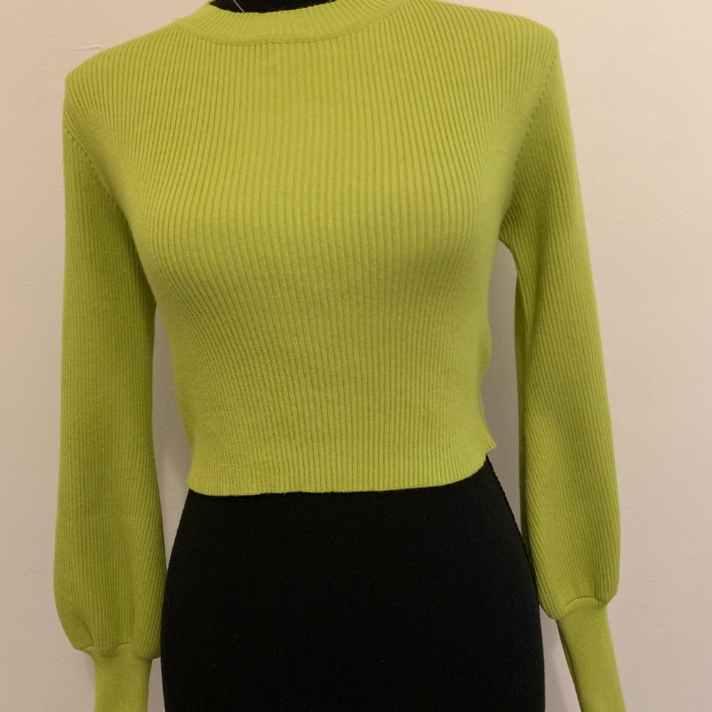 backless sweater crop top